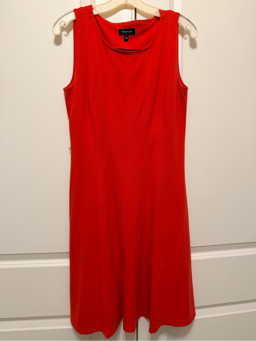 Spense Sleeveless Red A-Line Dress